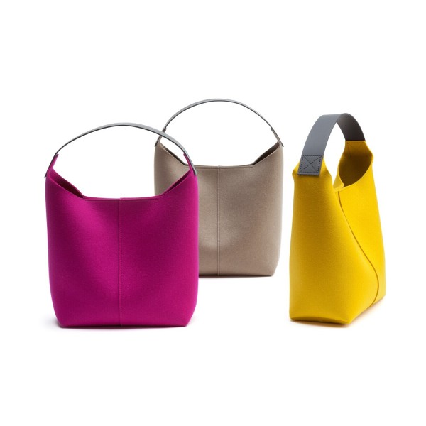 Filz-Tasche "Ada" - 38x32x14 cm (Gelb/Curry) von HEY-SIGN
