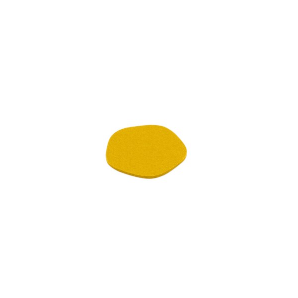 Filz-Untersetzer "Pebble" - 12 cm (Gelb/Curry) von HEY-SIGN