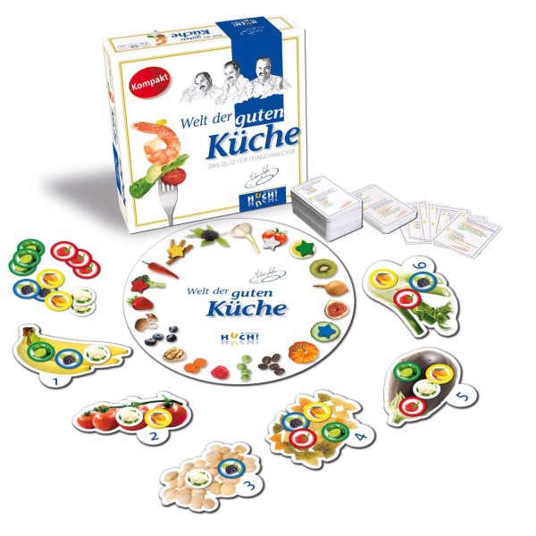 Gesellschaftsspiel "Welt der guten Küche kompakt" von HUCH! Gesellschaftsspiel "Welt der guten Küche kompakt" von HUCH!