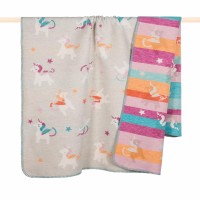 Kinderdecke "Ikon's" - 150x100 cm (Grau/Bunt) von pad