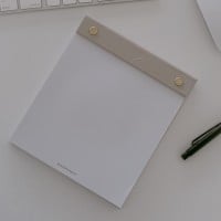 Notizblock "Herz" nachfüllbar (Weiß) von Eulenschnitt