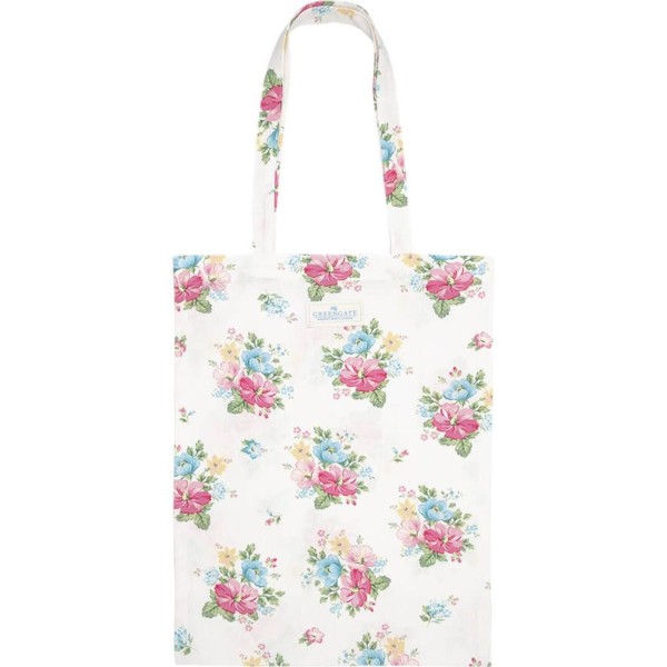 GreenGate Baumwolltasche "Josefina" - 34x45 cm (Weiß)