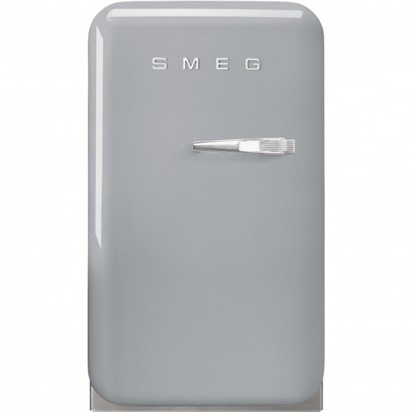 smeg Minibar "50's Retro Style" FAB5 (Polarsilber Metallic) Tür links