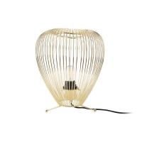 Tischlampe "Lucid Wide" - 25cm (Gold) von Leitmotiv by Present Time