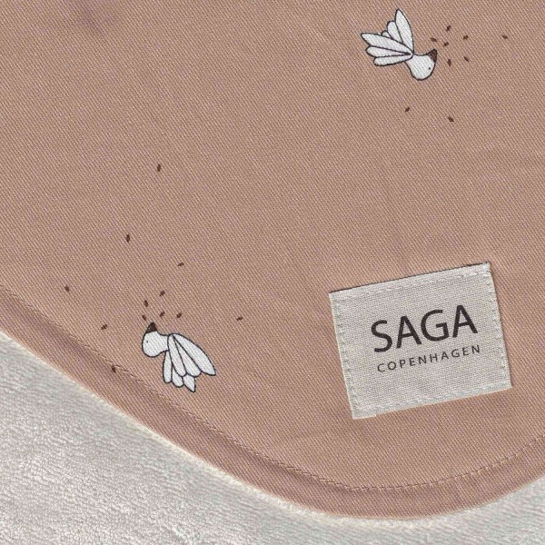 Lätzchen "Una" mit Gänse-Motiv (Creme) von SAGA Copenhagen