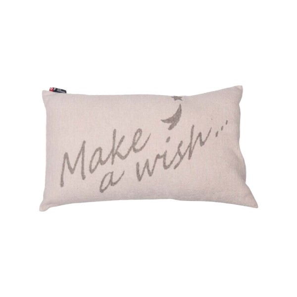 Kissenhülle "Silvretta - make a wish" - 50x30 cm (Sand) von David Fussenegger
