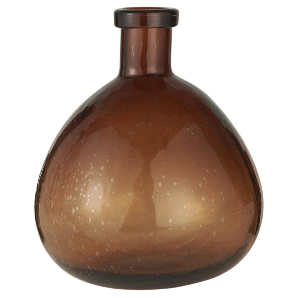 Ib Laursen Vase "Glasballon" mundgeblasen - 26cm (Braun)