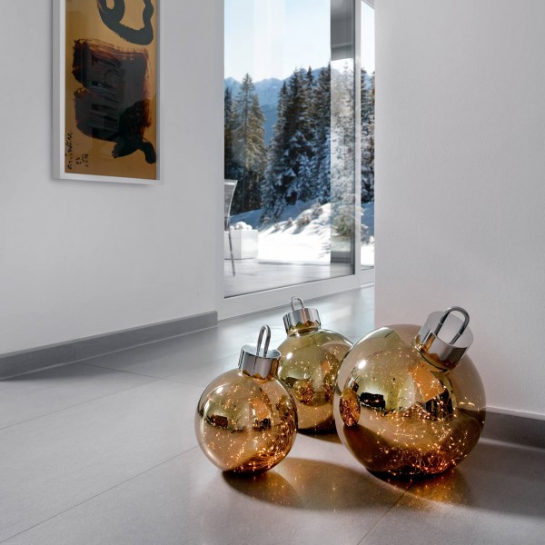 LED-Leuchtkugel "Ornament" - ø 30 cm (Gold) von SOMPEX