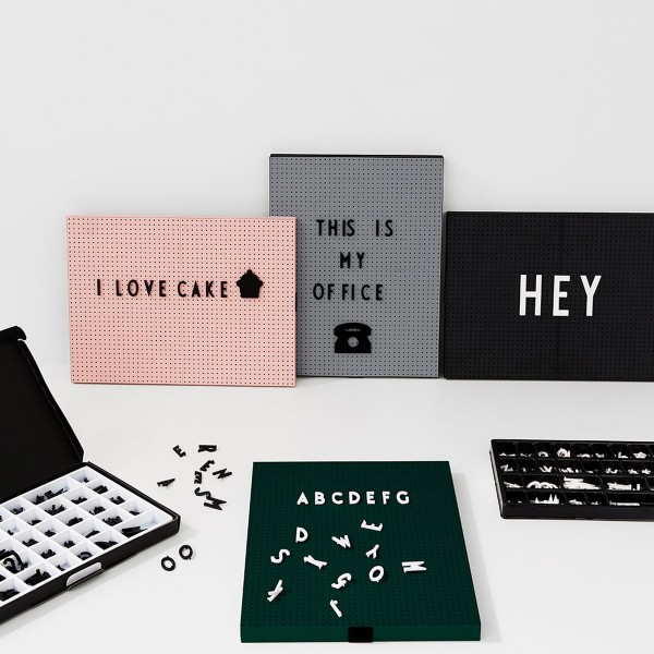 DESIGN LETTERS Party Icons für Letterboard (Schwarz)