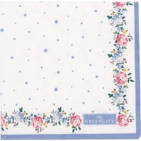 GreenGate Papierservietten im 20er-Set "Laura Petit" - 25x25 cm (White)