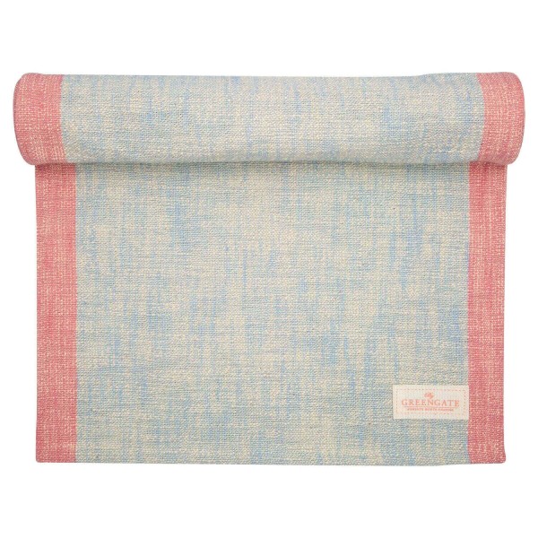 Greengate Table runner Minna ice blue 40x120cm