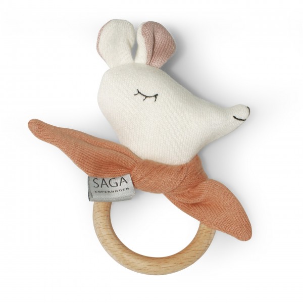 Beißring "Maus" (Coral) von SAGA Copenhagen