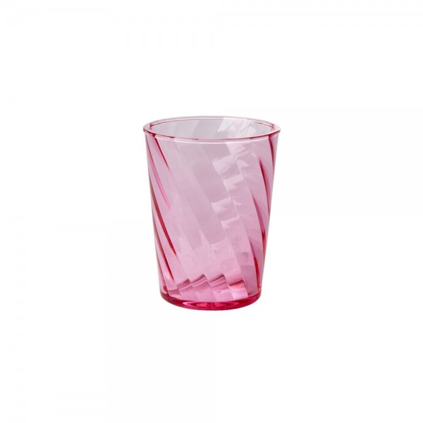 rice Wasserglas / Tumbler "Acrylic" - 340 ml (Pink/Swirl)