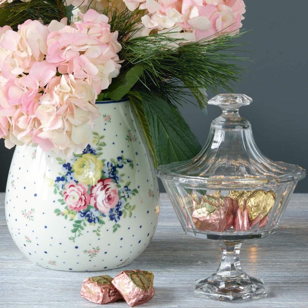GreenGate Vase rund "Laura" - 20 cm (White)