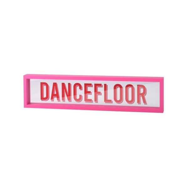 Glasbild "Love Frames - Dancefloor" (Pink) von Gift Company