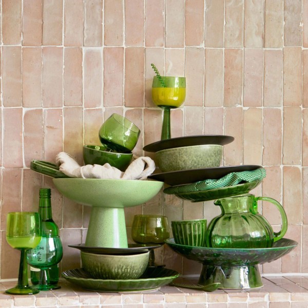 Weinglas "The Emeralds" im 4er-Set - 11,5 cm (Lime Green) von HKliving