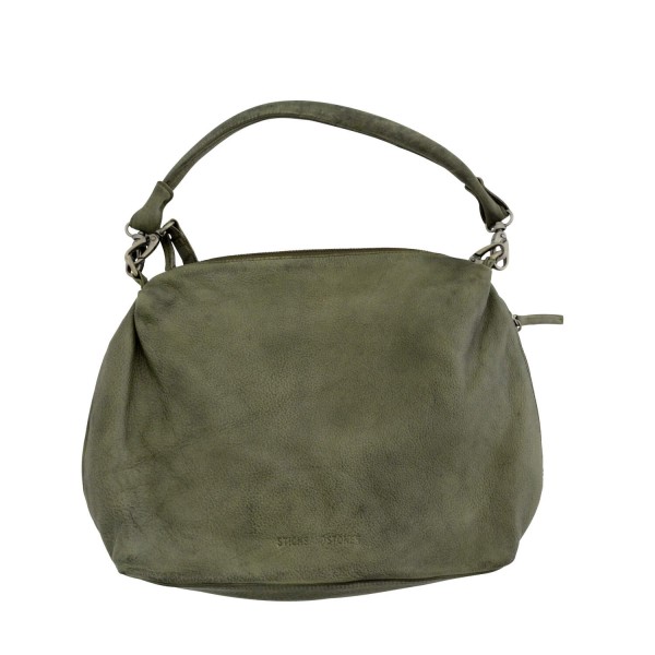 Sticks and Stones "Marbella Bag" (Dark Olive)