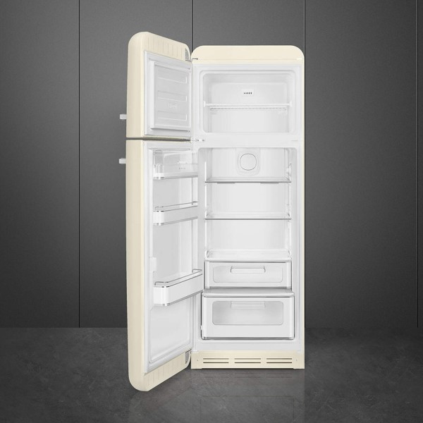 smeg Kühl-/Gefrierkombi "50's Retro Style" FAB30 (Creme) Tür links