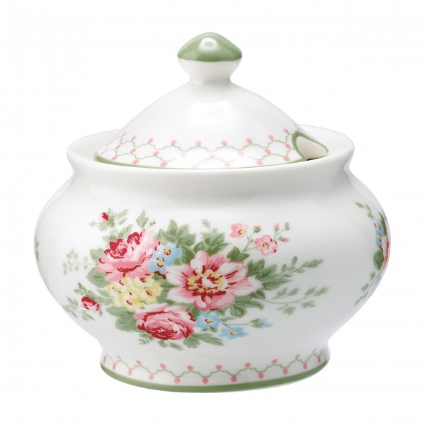 GreenGate Zuckerdose "Aurelia" (White)