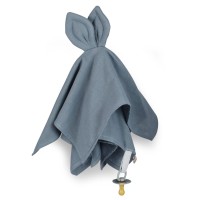 Kuscheltuch / Schnullerkette (Moonlight Blue) von SAGA Copenhagen