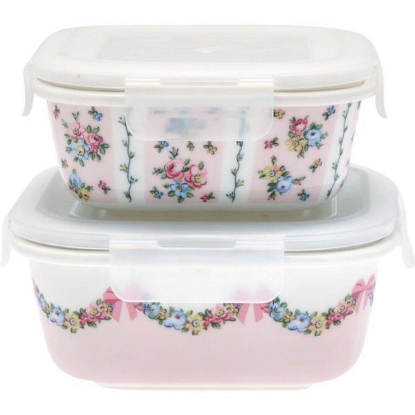 GreenGate Frischhaltedosen im 2er-Set "Maya" (Pale Pink)