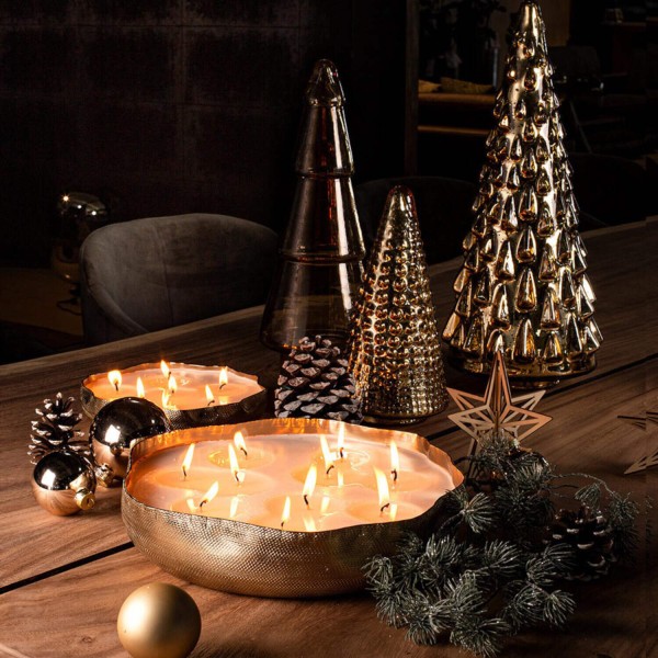 Glas-Weihnachtsbaum "Crystal Tree" - ø 14 cm (Amber) von fleur ami
