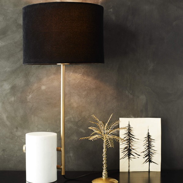 Wunderschöne Stehlampe von Madam Stoltz aus Eisen und Marmor