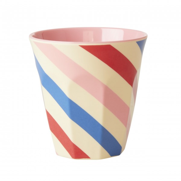 rice Melamin Becher "Candy Stripes" - Medium
