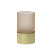 Teelichthalter - 14,2cm (Gold/Rosa) von Urban Nature Culture