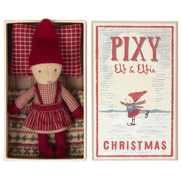 Maileg Puppe "Pixy Elfie" in Streichholzschachtel