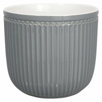 GreenGate Blumentopf "Alice" - Medium (Stone Grey)