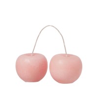 Figur-Kerze "Fruit - Kirsche" - 8 cm (Peach Pink) von Broste Copenhagen