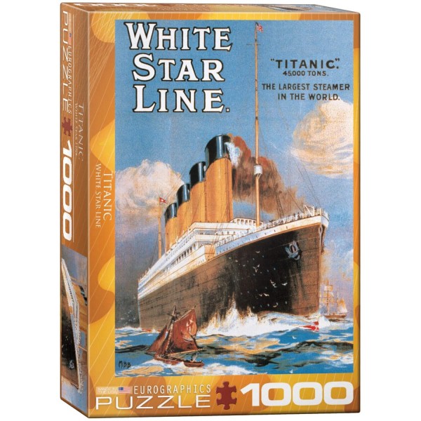 Puzzles Titanic White Star Line - 1000 Teile von Eurographics