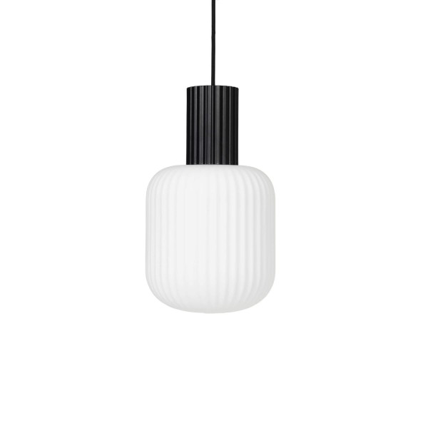 Pendelleuchte "Lolly" - 34 cm (Schwarz/Weiß) von Broste Copenhagen