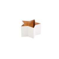 Windlicht Stern "Madras" - S (Weiß/Nudegold) von Gift Company