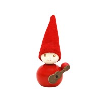 Elf-Figur "Guitarist" - 9 cm (Rot) von aarikka