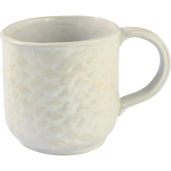 GreenGate Tasse "Woven" - 9x9,5 cm (Off White)