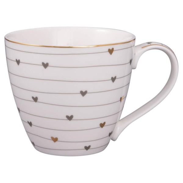 GreenGate Tasse "Grace" - 350 ml (Grau)