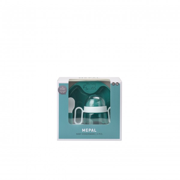 Mepal Babygeschirr-Set "Mio" - 3 tlg. (Türkis)