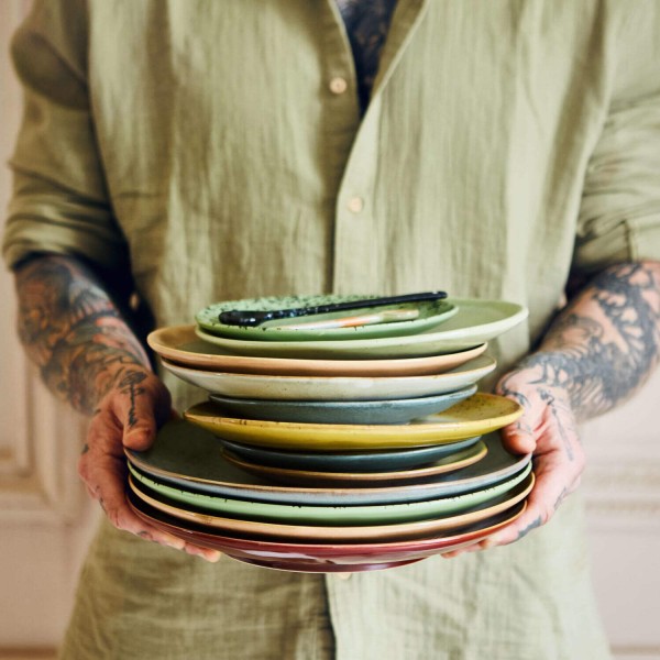 Dessertteller "70s ceramics" im 2er-Set (Stars) von HKliving