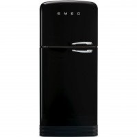 smeg Kühl-/Gefrierkombination "50's Retro Style" FAB50 (Schwarz) Tür links