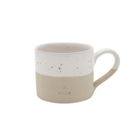 Tasse "Hello" - 250 ml (Natur) von Eulenschnitt