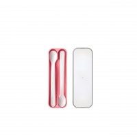Mepal Fütterlöffel-Set "Mio" (Deep Pink) - 2 Stück