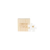 Glückskästchen "Erinnerungsstück (Puzzle)" (Weiß) von räder Design