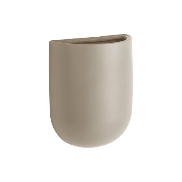 Wand Blumentopf "Oval" - 19cm (Grau) von Present Time