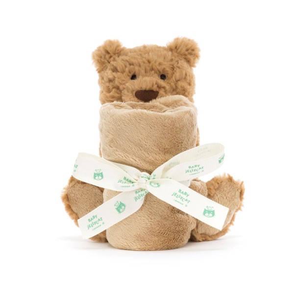 Jellycat Kuscheltier Bär mit Schmusedecke "Bartholomew" - 34 cm (Braun)