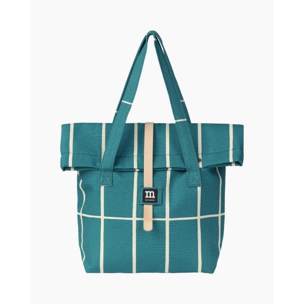 marimekko Picknicktasche "Tiiliskivi" (Petrol, Beige)