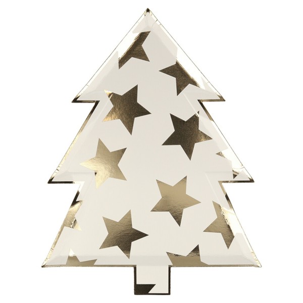 Pappteller-Set "Weihnachtsbaum" - 8 tlg. (Bunt) von Meri Meri