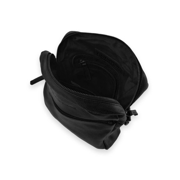 Sticks and Stones Tasche "Orlando" (Black) - Pflanzlich gegerbtes Rindsleder