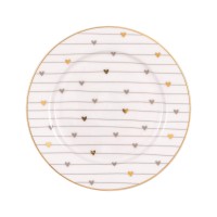 GreenGate Dessertteller "Grace" - 15 cm (Grau)
